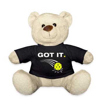 Got it funny pickleball player - Teddy Bear - black - Front