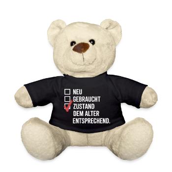 Zustand Dem Alter Entsprechend Oldtimer Geburtstag - Teddy - Schwarz - Vorne