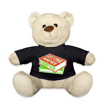 Just One More Chapter Lustig Bücherwurm Lesen Cool - Teddy - Schwarz - Vorne