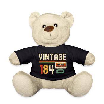 Cassette vintage 1840 - Nounours - noir - Devant