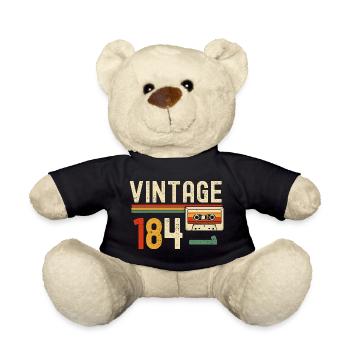 Vintage 84 Cassette Retro - Nounours - noir - Devant