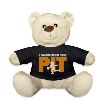 I Survived the Pit - Teddy Bear - black - Front