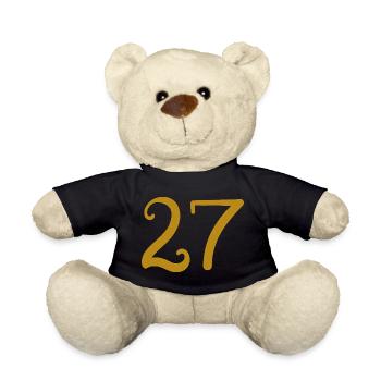 27 - Teddy Bear - black - Front