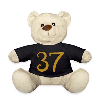 37 - Teddy Bear - black - Front
