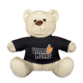 full carrot - Teddy Bear - black - Front