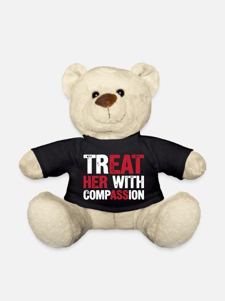 Behandle sie mit Mitgefühl - Teddy - Schwarz