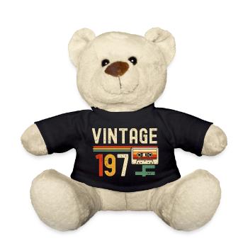 VINTAGE 1970 Cassette Bandes - Nounours - noir - Devant