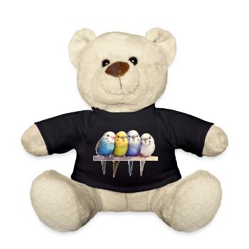 Budgie group - Teddy Bear - black - Front