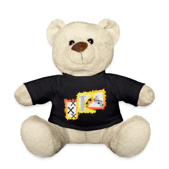 Biker Motorrad Chopper  - Teddy - Schwarz - Vorne