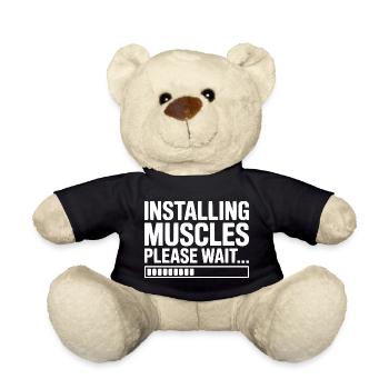 Installer des muscles, veuillez patienter... - Nounours - noir - Devant