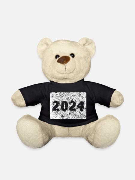 Zahl 2024 - Teddy - Schwarz