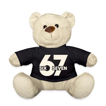 67 Six Seven – Urban Typografie - Teddy - Schwarz - Vorne