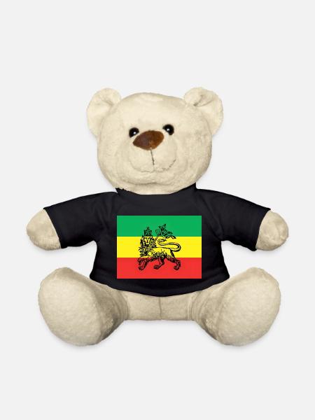 Haile Selassie I Jah Rastafari Rasta Reggae Roots - Teddy - Schwarz