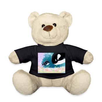 Kleine Orca-Freundschaft Unterwasser - Teddy - Schwarz - Vorne