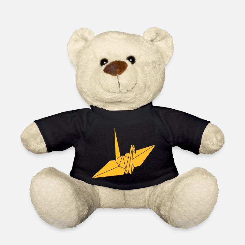 origami - Kranich - Teddy - Schwarz