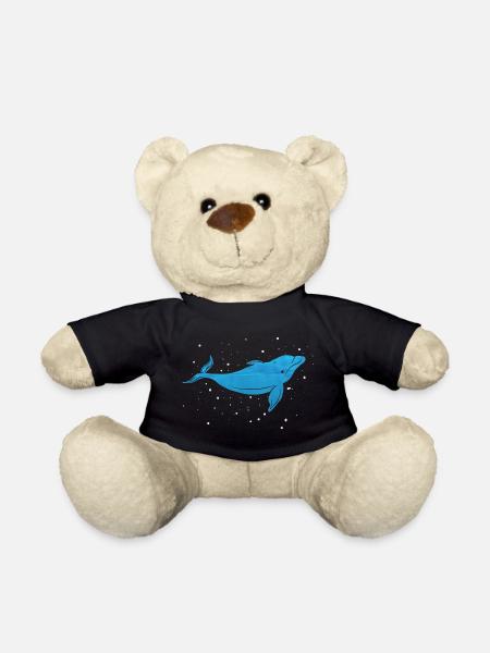 dolphin - Teddy Bear - black