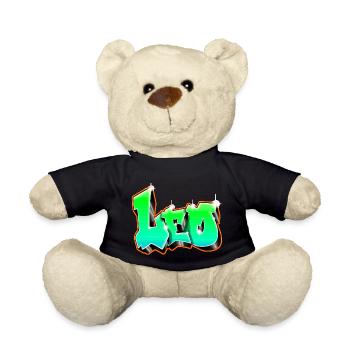 Leo Graffiti Green - Nounours - noir - Devant
