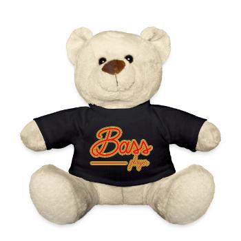 Bass player - Teddy Bear - black - Front