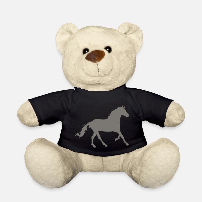 horse - Teddy Bear - black