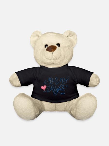 Hochzeit: Mr & Mrs Right - Teddy - Schwarz