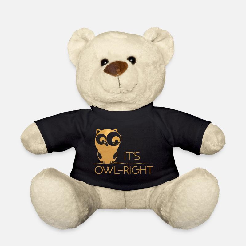 Owl Right || hibou - Nounours - noir