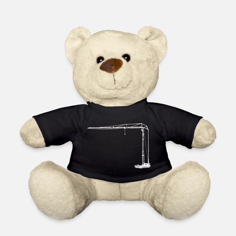 Grue pliante construite grue blanche grue - Nounours - noir