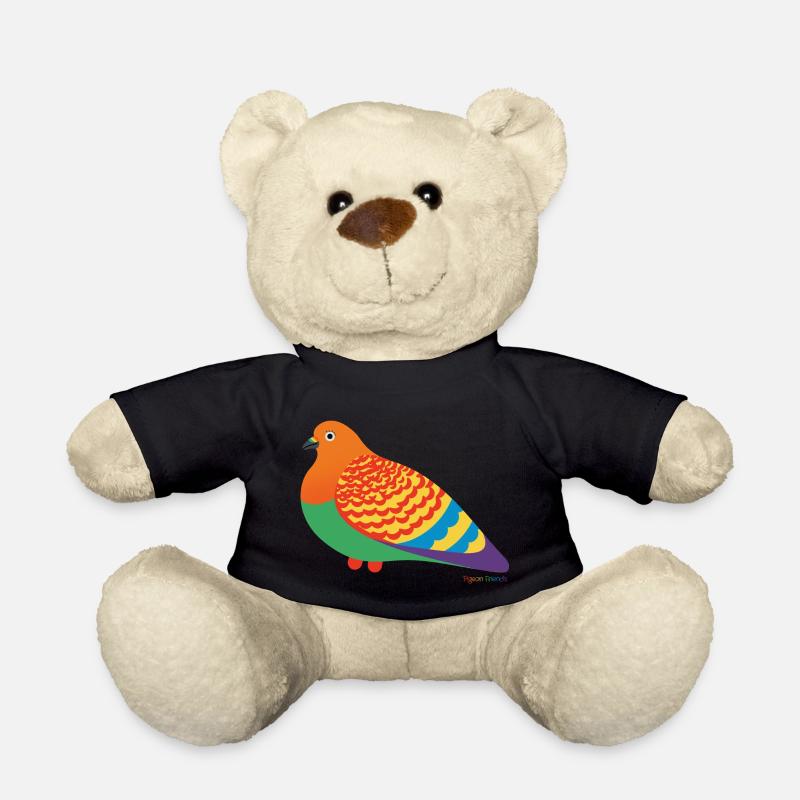 Pride-Taube: Bunt & Stolz! - Teddy - Schwarz