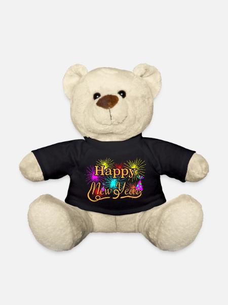 Happy New Year 2020 Nouvel An - Nounours - noir