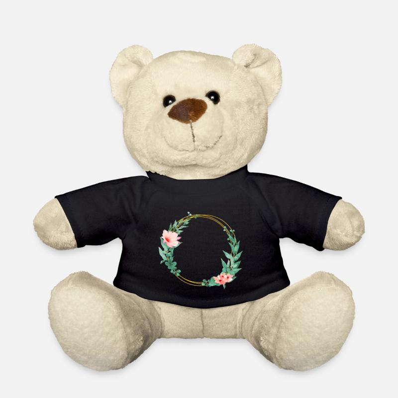 Magical flowers wreath - Teddy - Schwarz