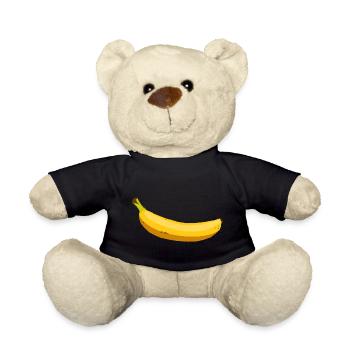 Banane! Geschenk Idee - Teddy - Schwarz - Vorne