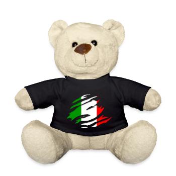 Drapeau Italie - Nounours - noir - Devant