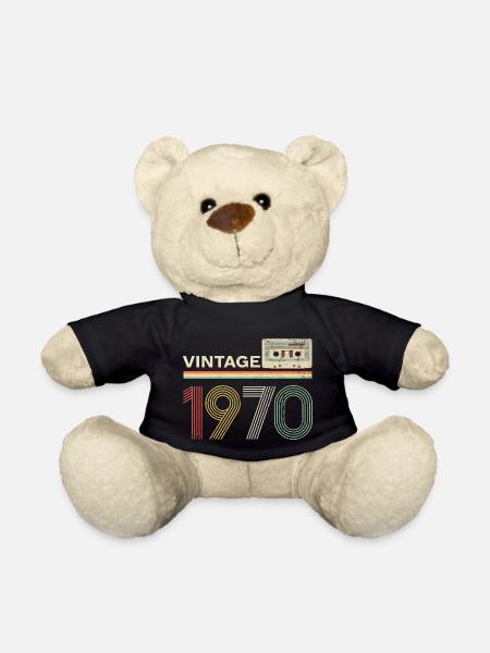 Cassette vintage des années 1970 - Nounours - noir