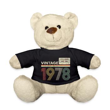 Cassette vintage 1978 - Nounours - noir - Devant