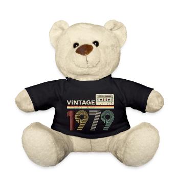 Cassette vintage 1979 - Nounours - noir - Devant