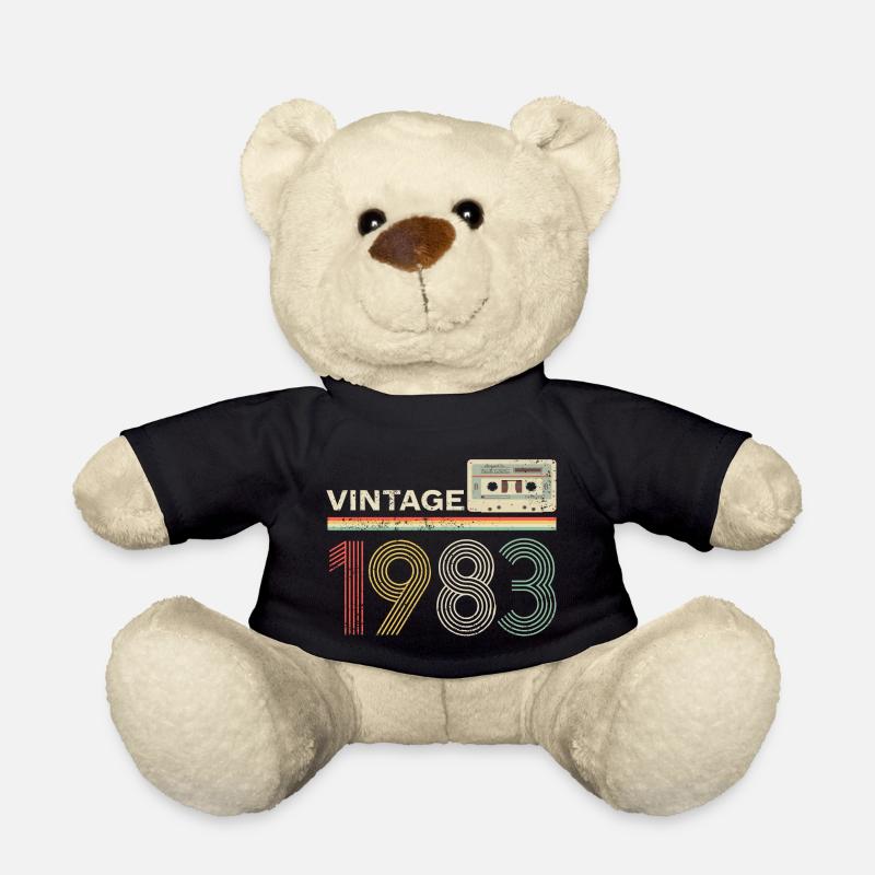 40th Birthday Vintage Cassette 1983 Retro - Nounours - noir