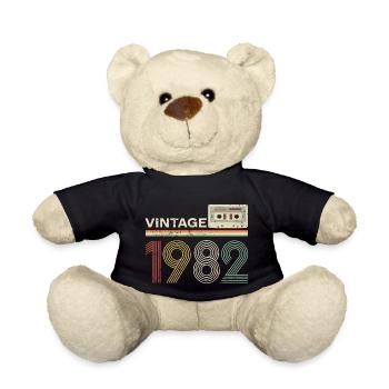 Cassette vintage 1982 - Nounours - noir - Devant