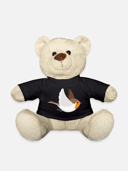 Vogel fliegen Rotkehlchen - Teddy - Schwarz