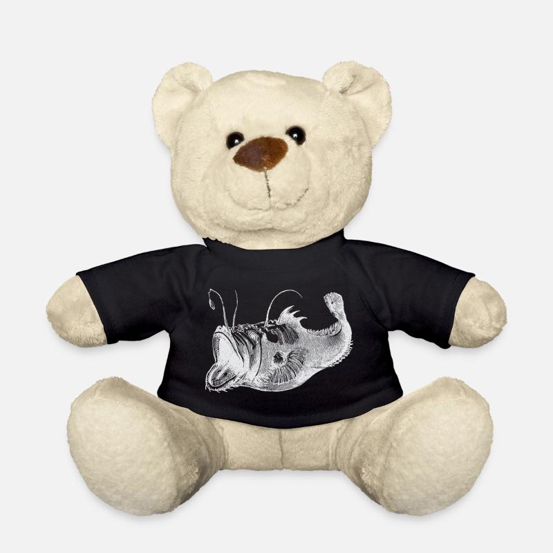 tiefseefisch weiss - Teddy - Schwarz