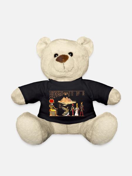 Papyrus Ägypten Horus Pyramiden Urlaub Geschenk - Teddy - Schwarz