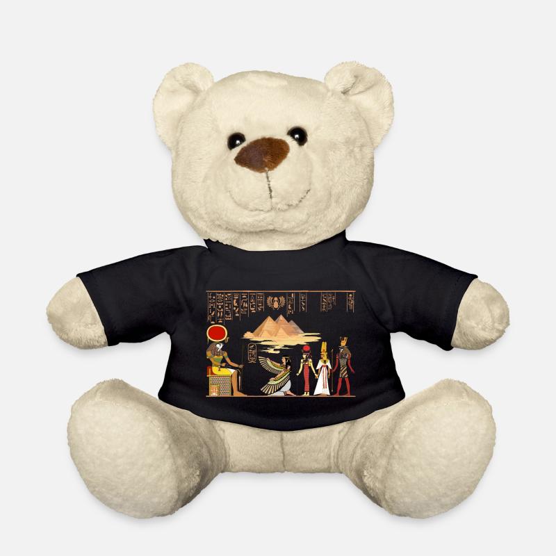 Papyrus Ägypten Horus Pyramiden Urlaub Geschenk - Teddy - Schwarz