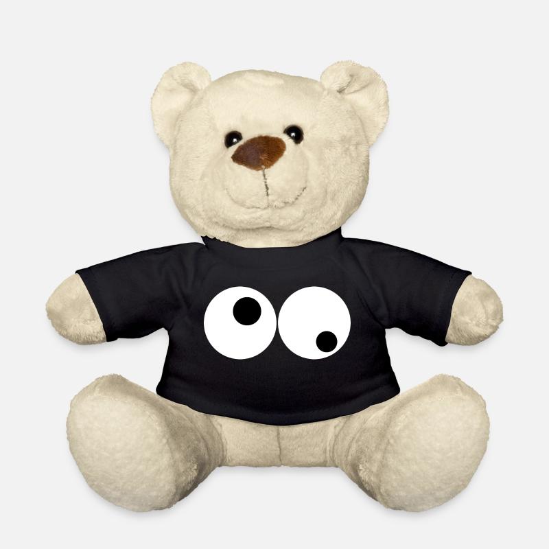 Pair of eyes Crazy look - Teddy Bear - black