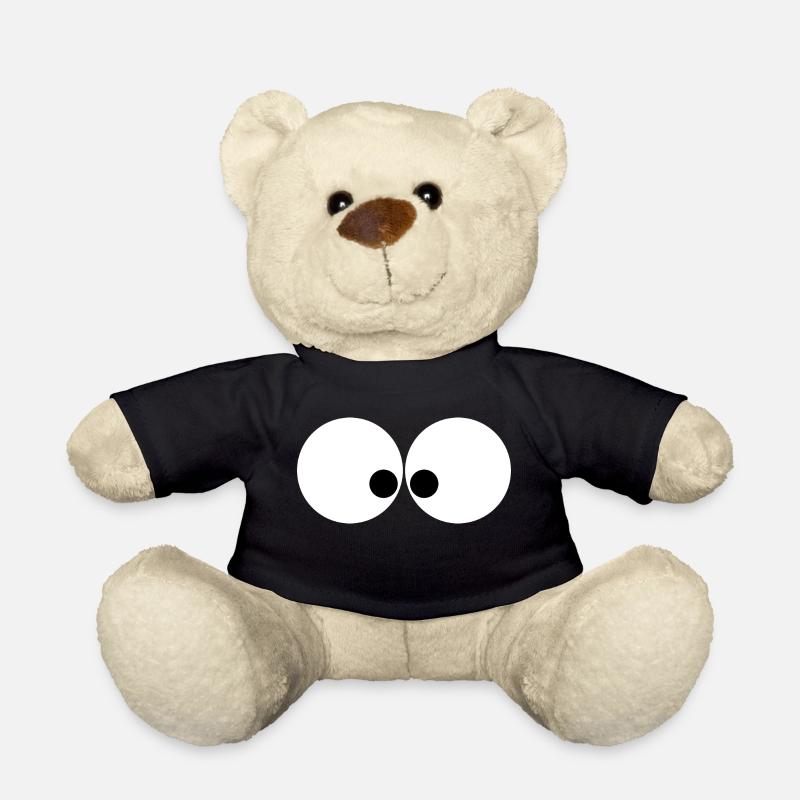 Augenpaar Schielend - Teddy - Schwarz
