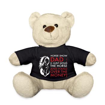 Amoureux des chevaux drôles pour les papas - Nounours - noir - Devant