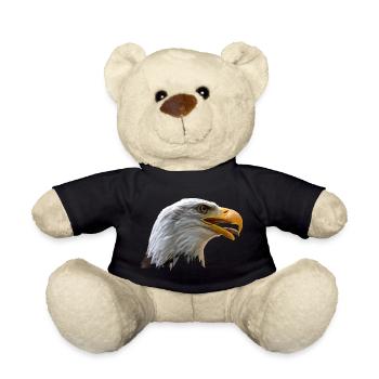 bald eagle - Teddy Bear - black - Front