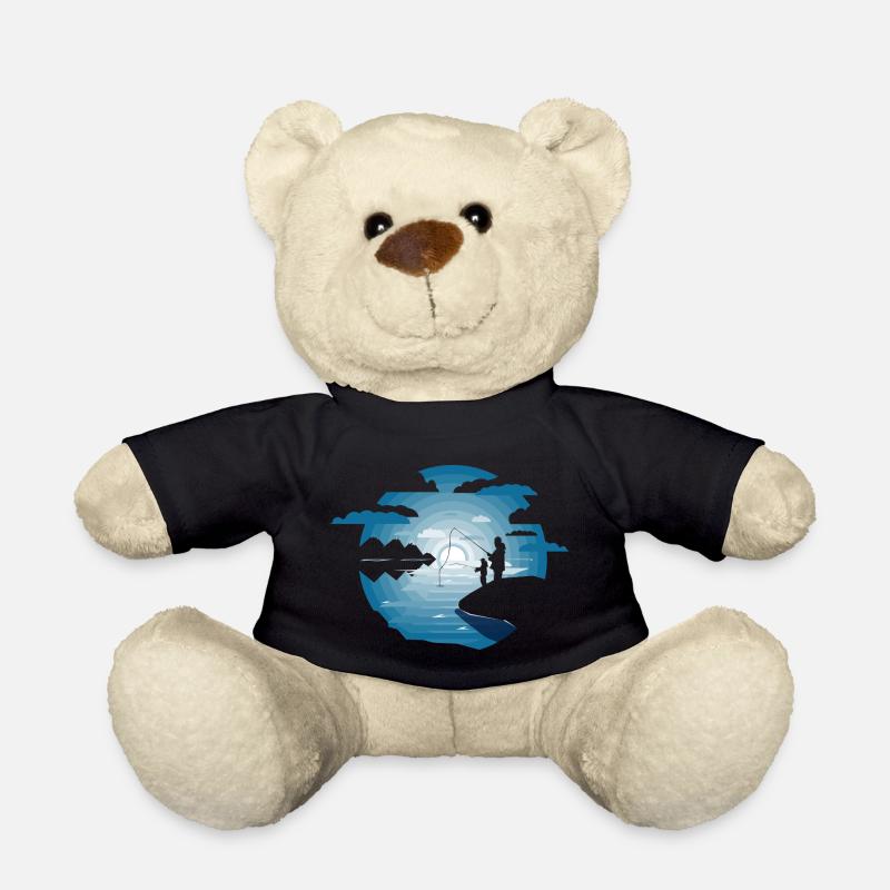 Pêche père fils - Nounours - noir