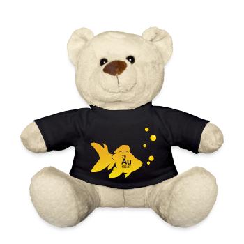 gold fish - Teddy Bear - black - Front