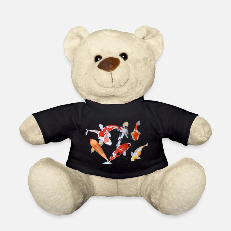 Elegantes Koi-Fisch-Aquarell-Design - Teddy - Schwarz