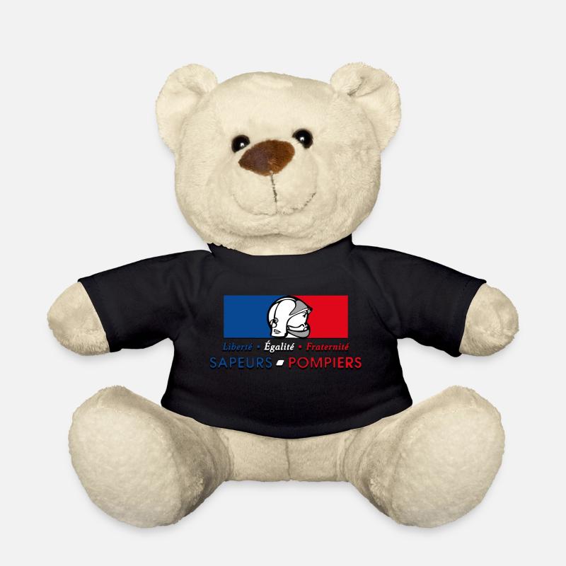 Sapeurs Pompiers Liberté Egalité Fraternité - Nounours - noir
