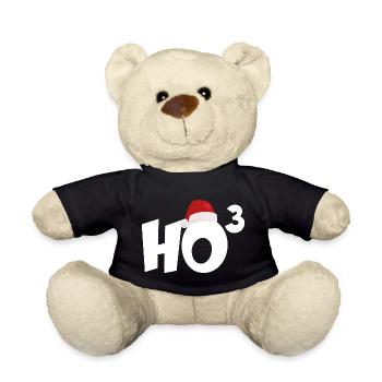 FROHE WEIHNACHTEN HO HO HO - Teddy - Schwarz - Vorne