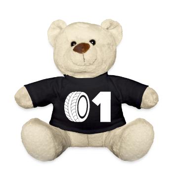Motorsport tyre number 01 - Teddy Bear - black - Front